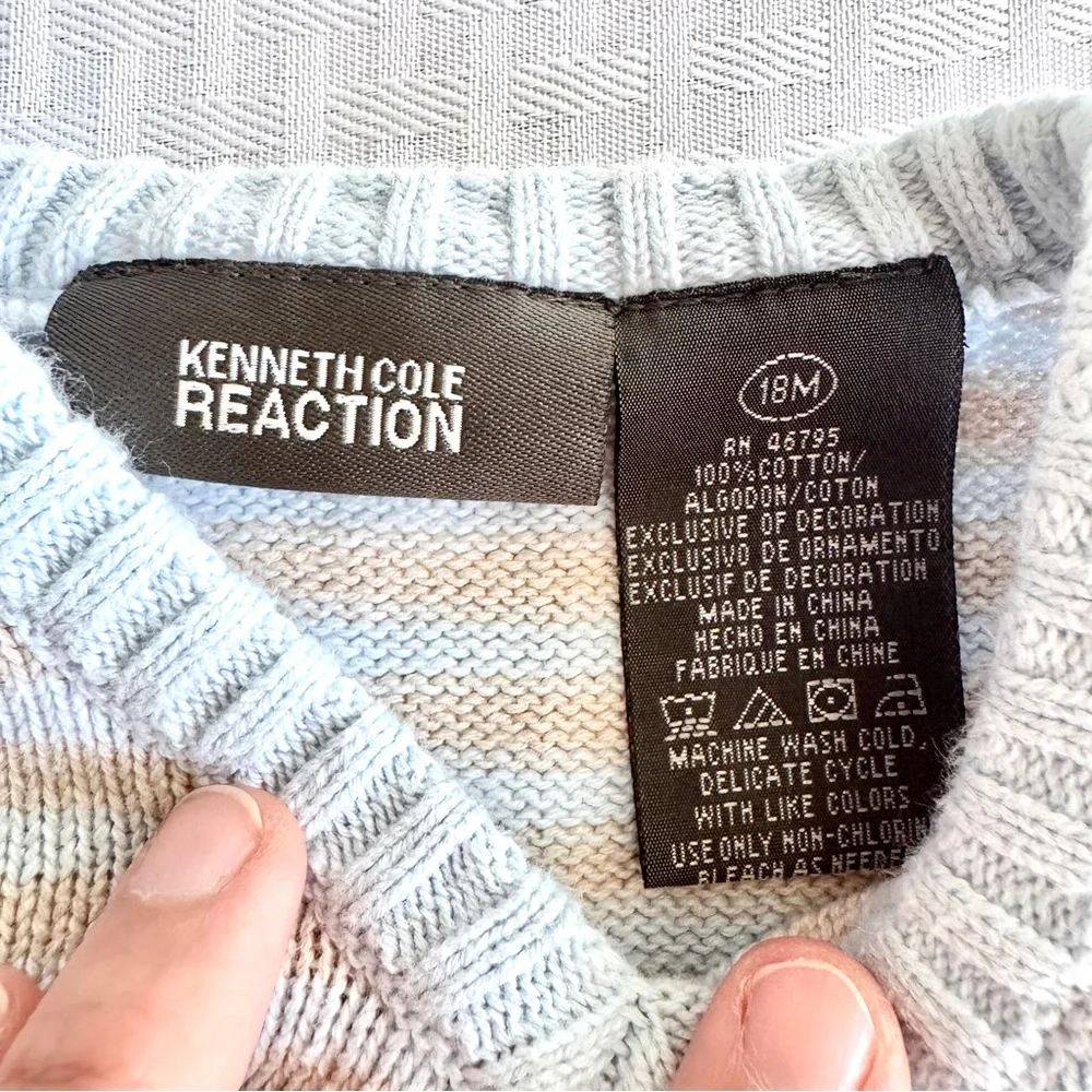 Kenneth Cole Reaction Baby Boy 3PC Outfit 18M Sweater Vest Shirt Pants‎ Easter